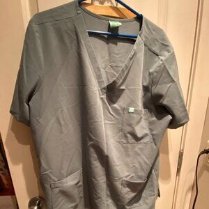 Garde Malade Scrub Top, Ocean colour